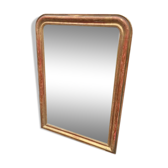 Large Louis Philippe golden mirror