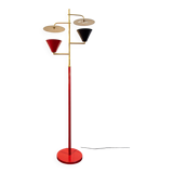 Lampada da terra due luci di Stilnovo, années '50