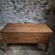 Antique French flour chest in oak – 19th-century farmhouse side table