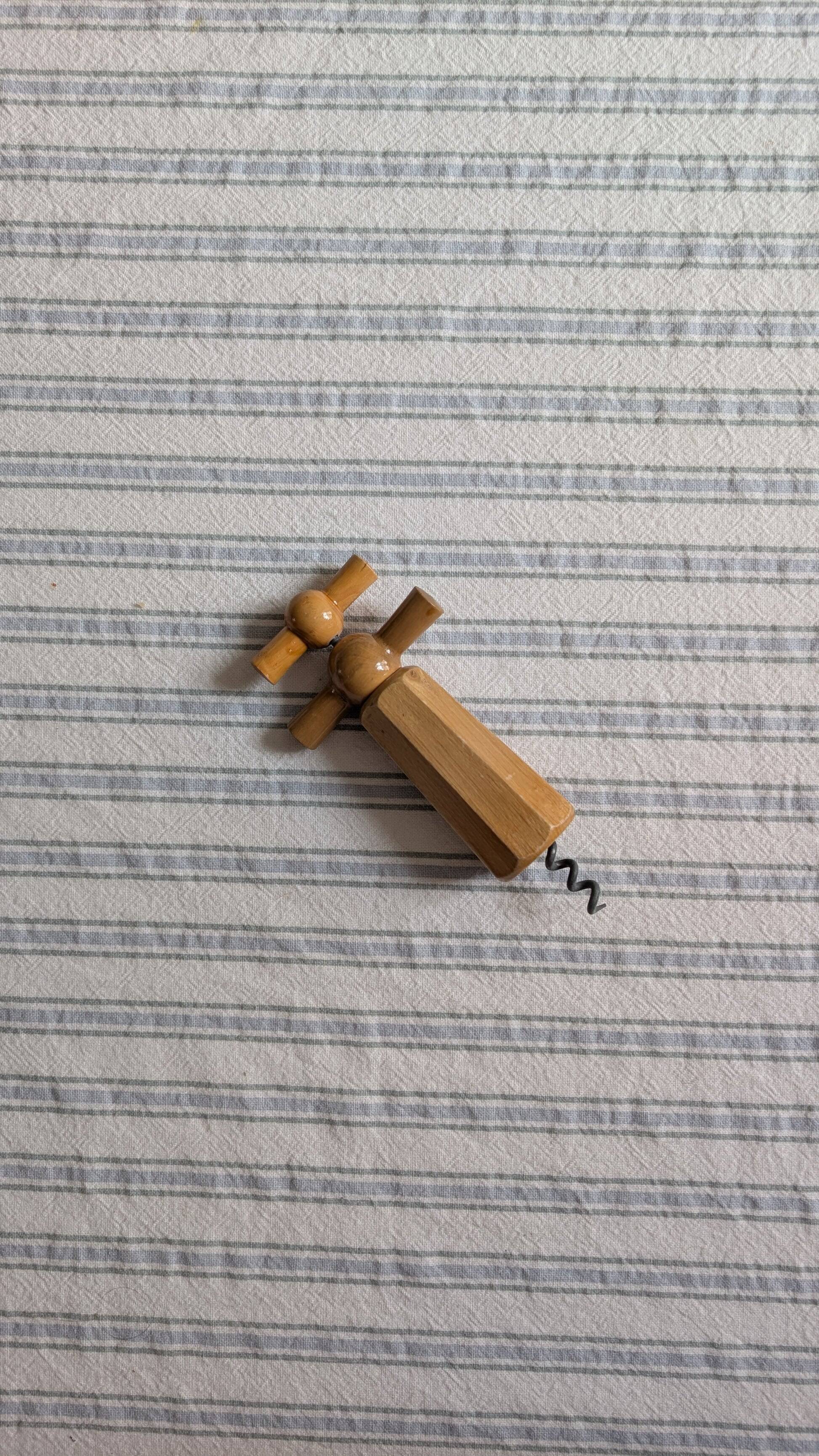 Wooden corkscrew