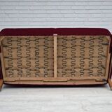 1960s, Swedish 2-seater sofa by Dux Sweden, furniture velour, ash wood.