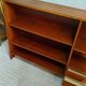 Vintage Scandinavian low bookshelf in teak, 1960s.