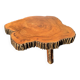 Large brutalist coffee table made from a single piece of cedar trunk, 1960.