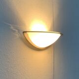 Postmodern German wall lamps from the space age by Glashütte Limburg, set of 2