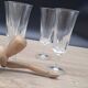 Set of 8 Luminarc champagne flutes