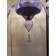 Italian Handmade Glass Chandelier in Light Violet