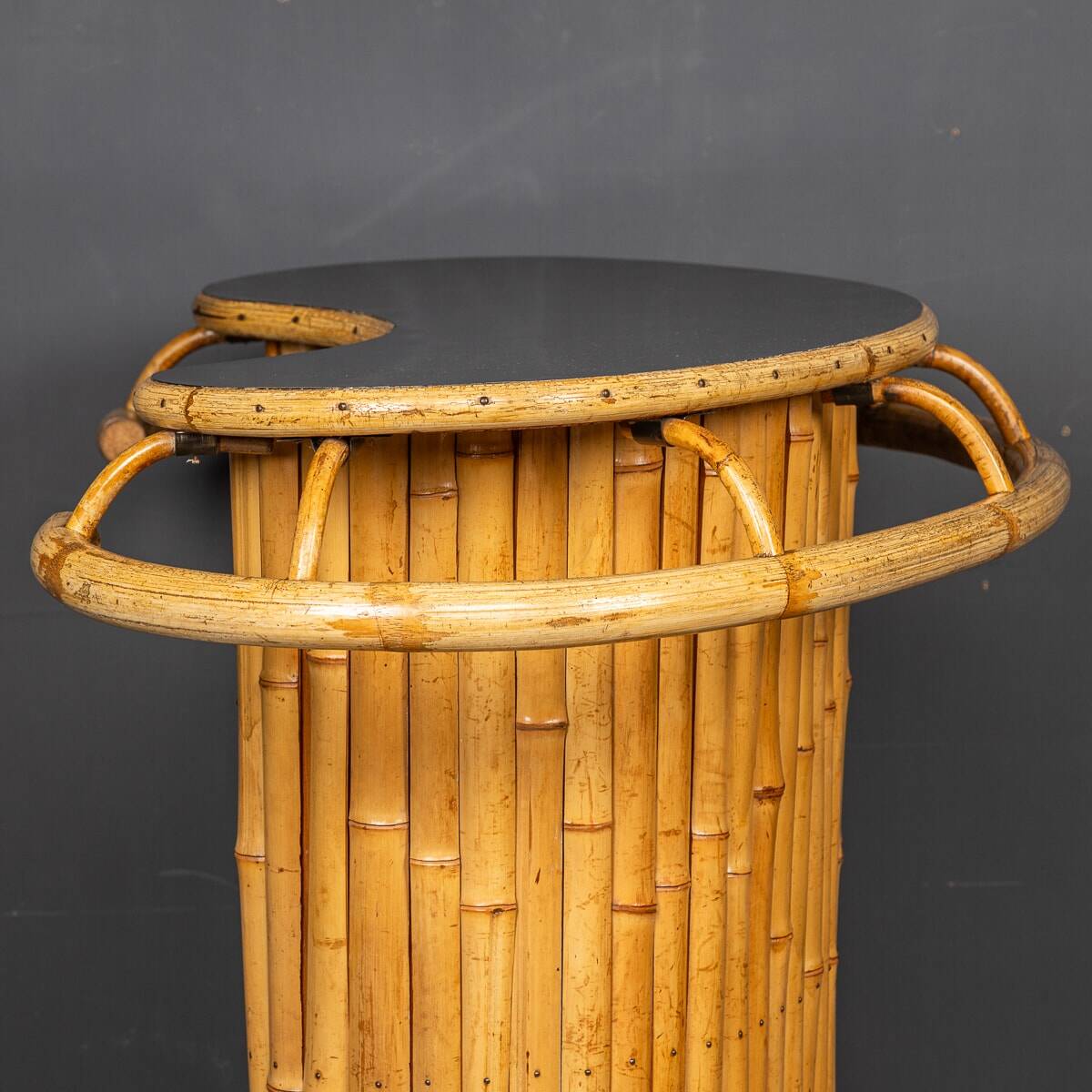 20thc italian standing bamboo tiki bar c.1960