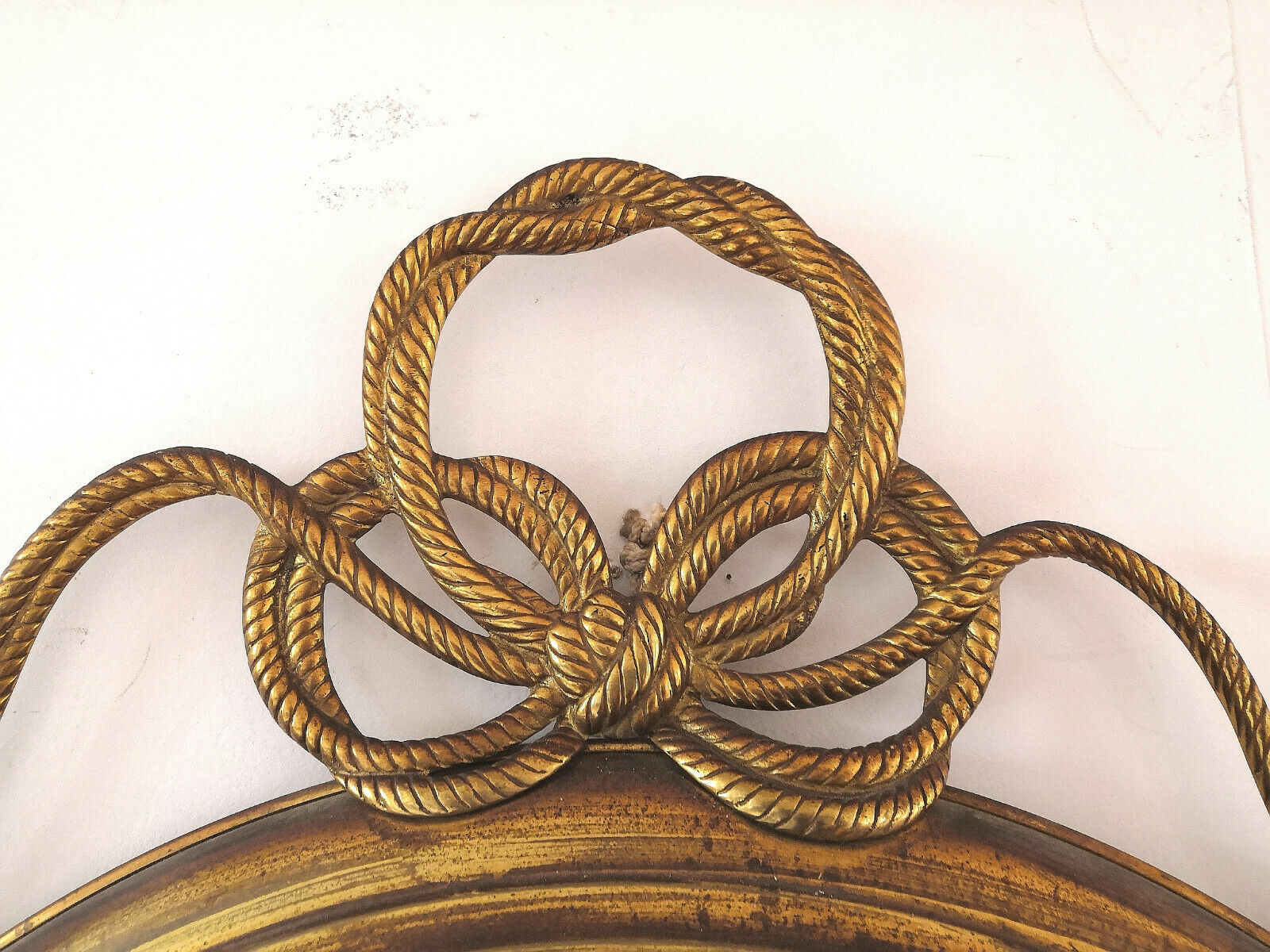 Miroir rond avec ornement design années 50 - 79cm