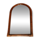 Miroir bambou ovale 55.5X34 cm/21.85 X 13.38"- ancien miroir mural bambou,