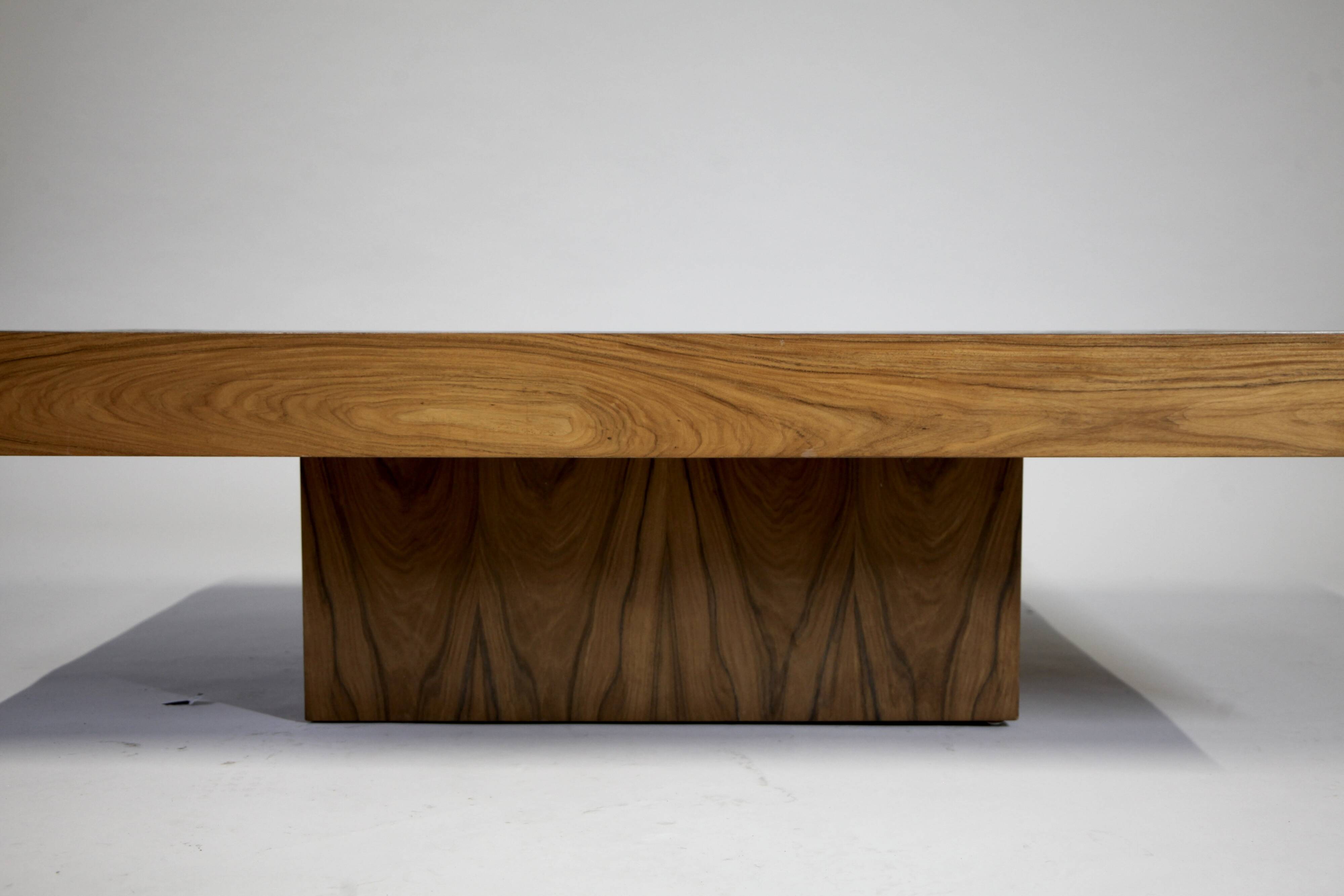 Large Etched Coffee Table by Bernhard Rohne, Germany 1960s