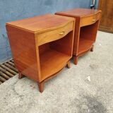 Pair of vintage bedsides