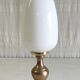 Table lamp in brass and opaline globe - mid 20th century.