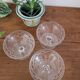 Lot de 3 coupes en cristal