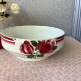 Salad bowl Digoin Cibon Ironstone floral decoration