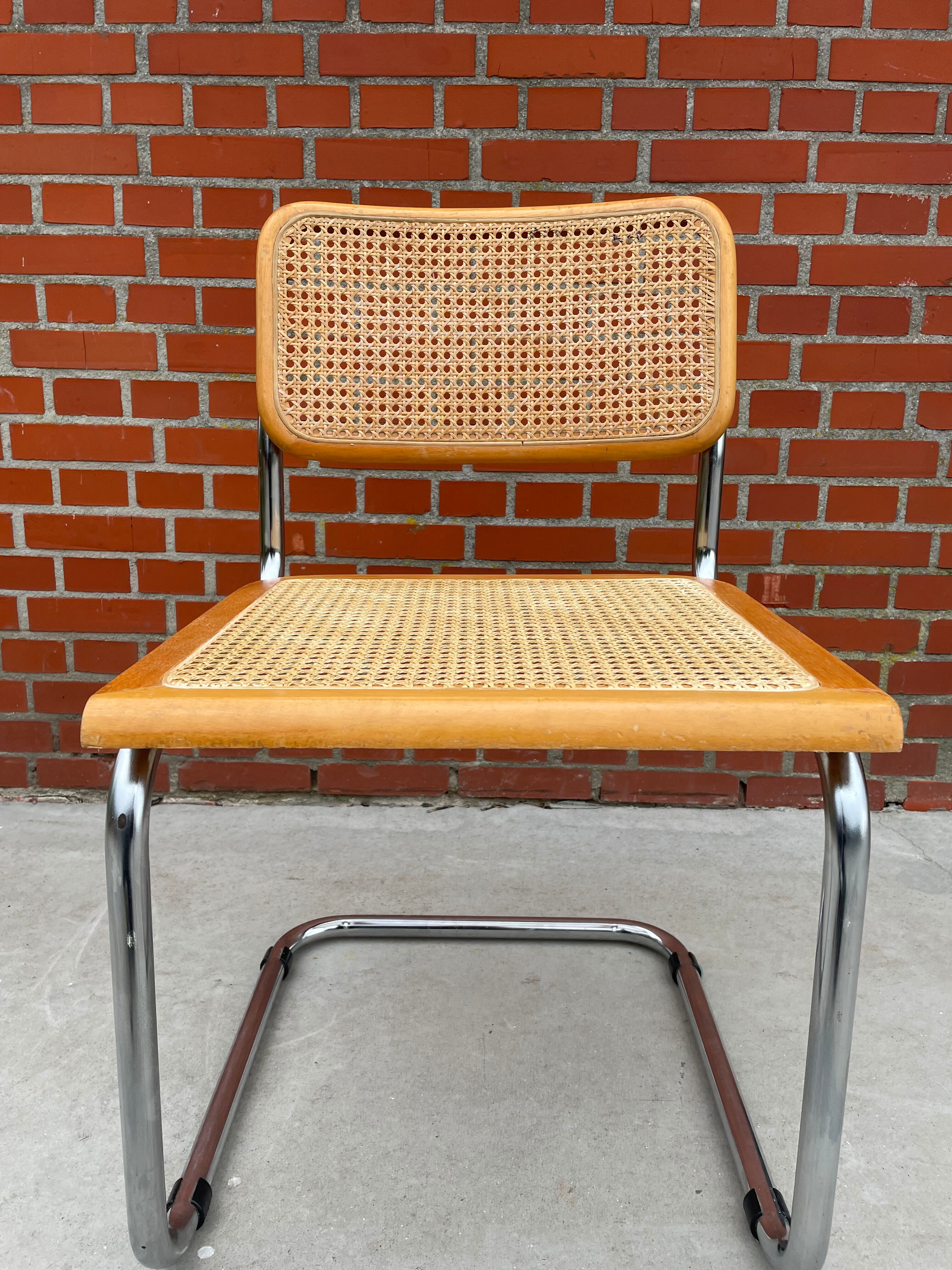 Cesca design chair b32 model in chrome