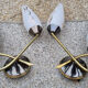 Paire d'appliques double vintage années 50