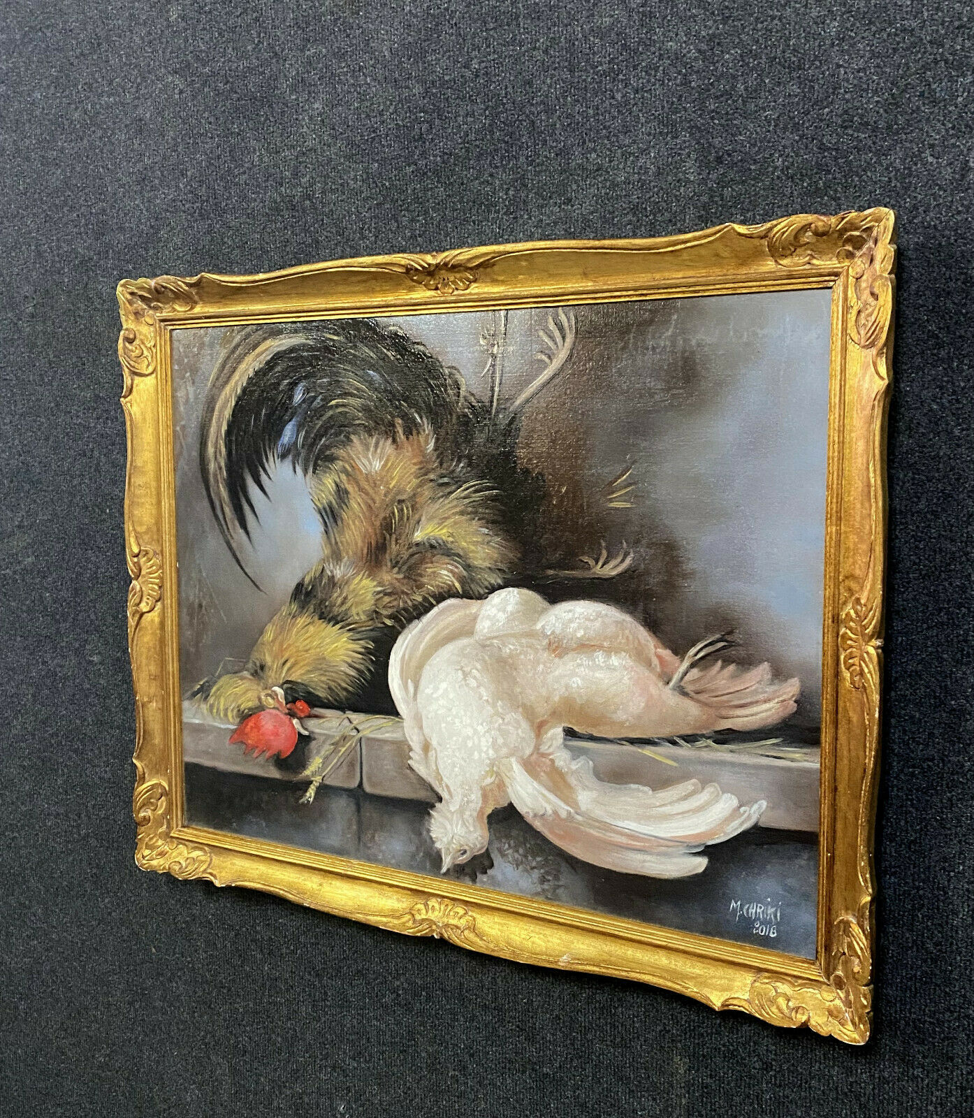 Orientalist School XXeme / XXIeme by Moulay Yacoub de Chriki : Oil on canvas still life