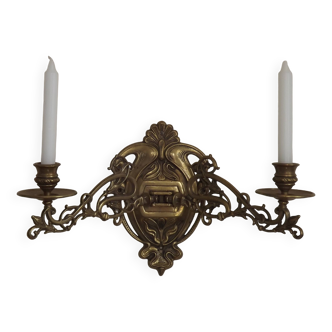 Applique de piano à double bougeoir en bronze 4874