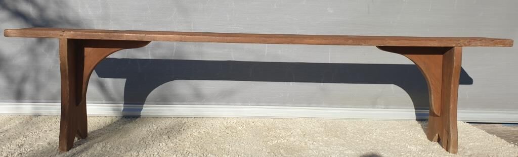 Vintage wooden bench L200