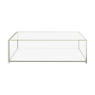 Glass square coffee table