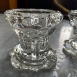 Glass candlesticks