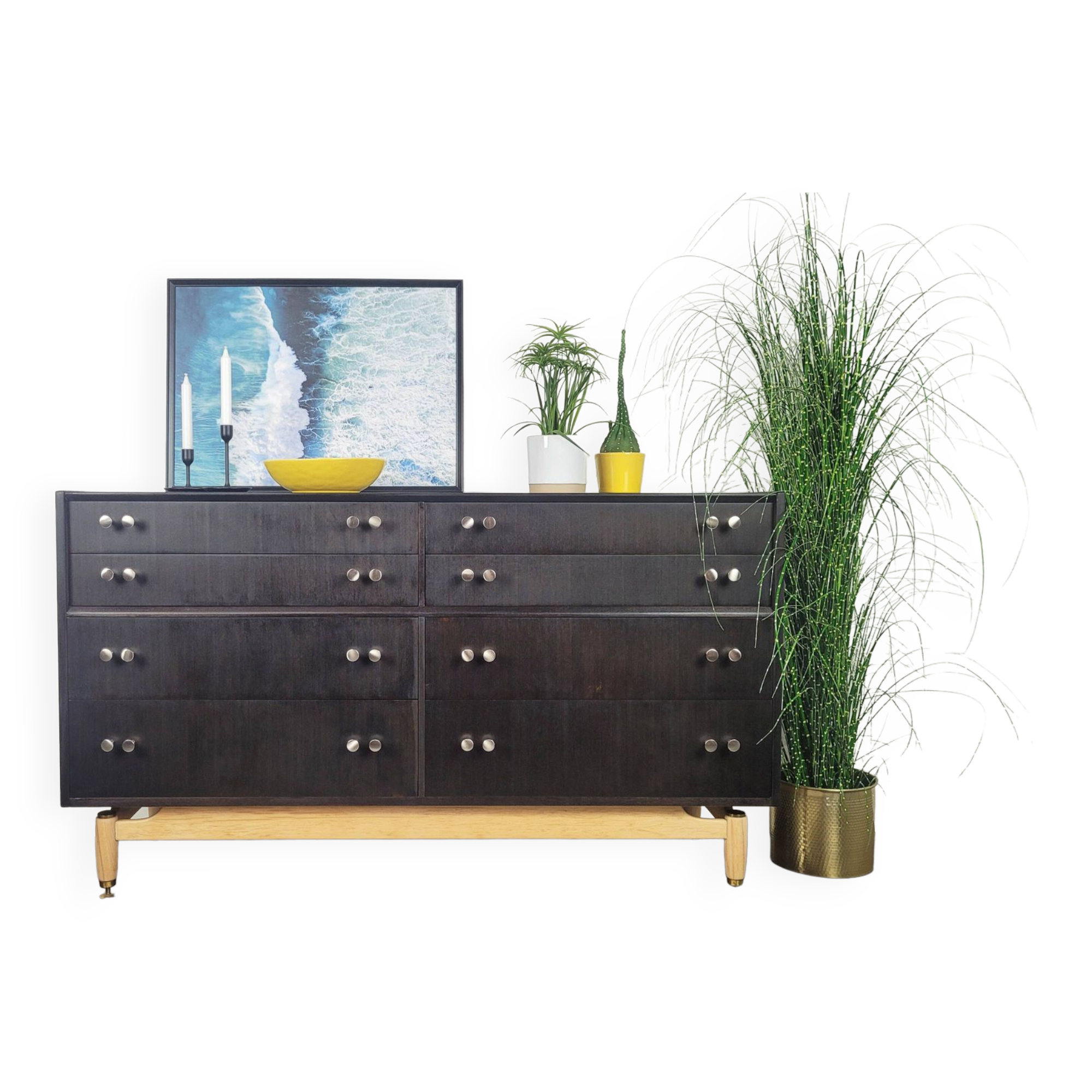 G-Plan Black Double Chest of Drawers, 1960s