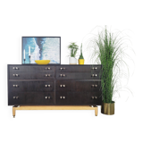 G-Plan Black Double Chest of Drawers, 1960s