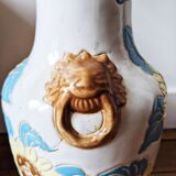 Vase motif fleuri tournesols