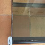 Serving trolley, side table, chrome metal and smoked glass, 1970s