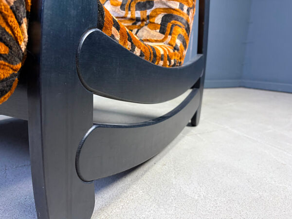 Fauteuil brutaliste des années 70, années 1970