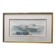 Watercolour by Christian Gaudin framed certificate Guérande fishing port marshes