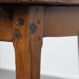 English Antique Extendable Dining Table in Elm and Cherry Wood