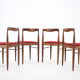 1970s Set of 4 Minimalist Dining Chairs by Drevotvar, Czechoslovakia