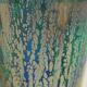 Ceramic alphonse cytere (1861-1941) pair of metallise sandstone vases