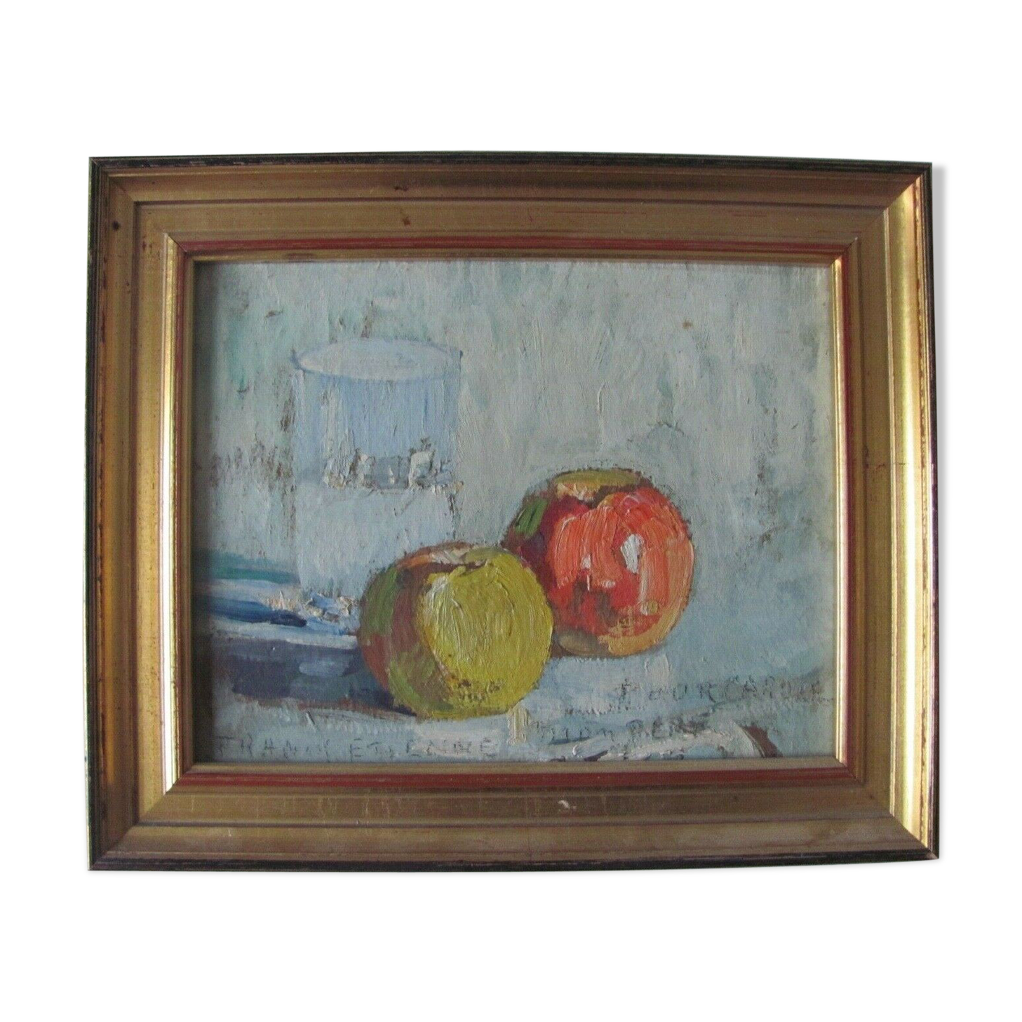 Painting - still life - Francis-Paul Etienne - 50s-60s - kitchen décor - gilded setting