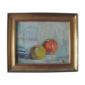 Painting - still life - Francis-Paul Etienne - 50s-60s - kitchen décor - gilded setting