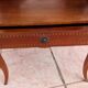 Beech bedside tables. 1930s Art Deco.