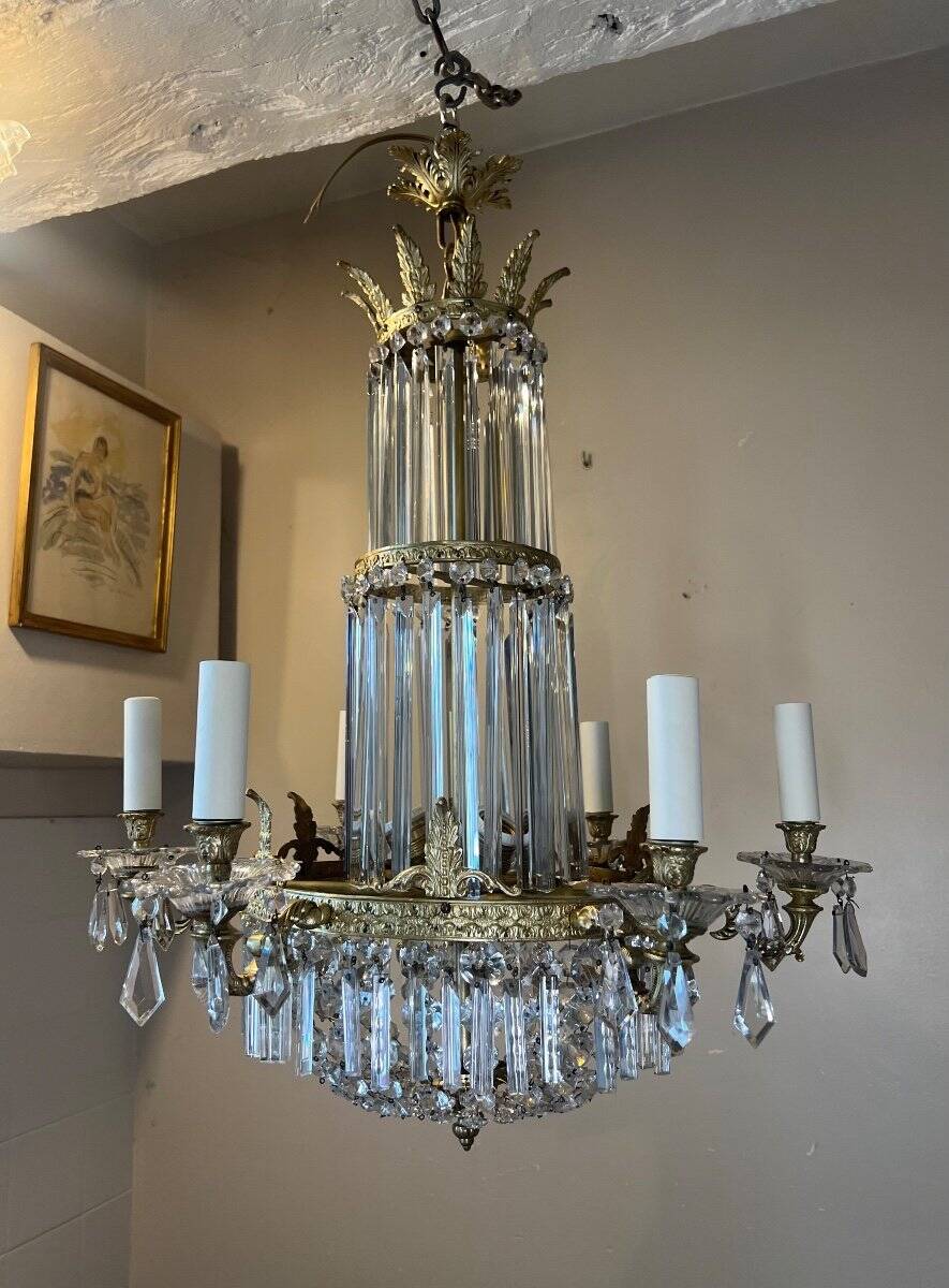 Crystal lustre, late 19th century