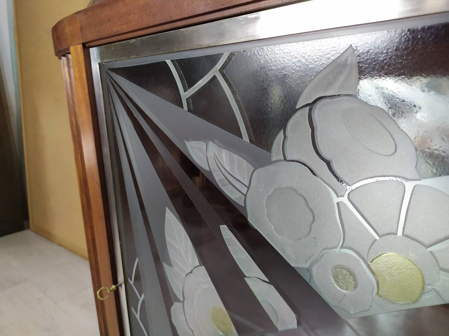 Vitrine argentier art déco, 1930s