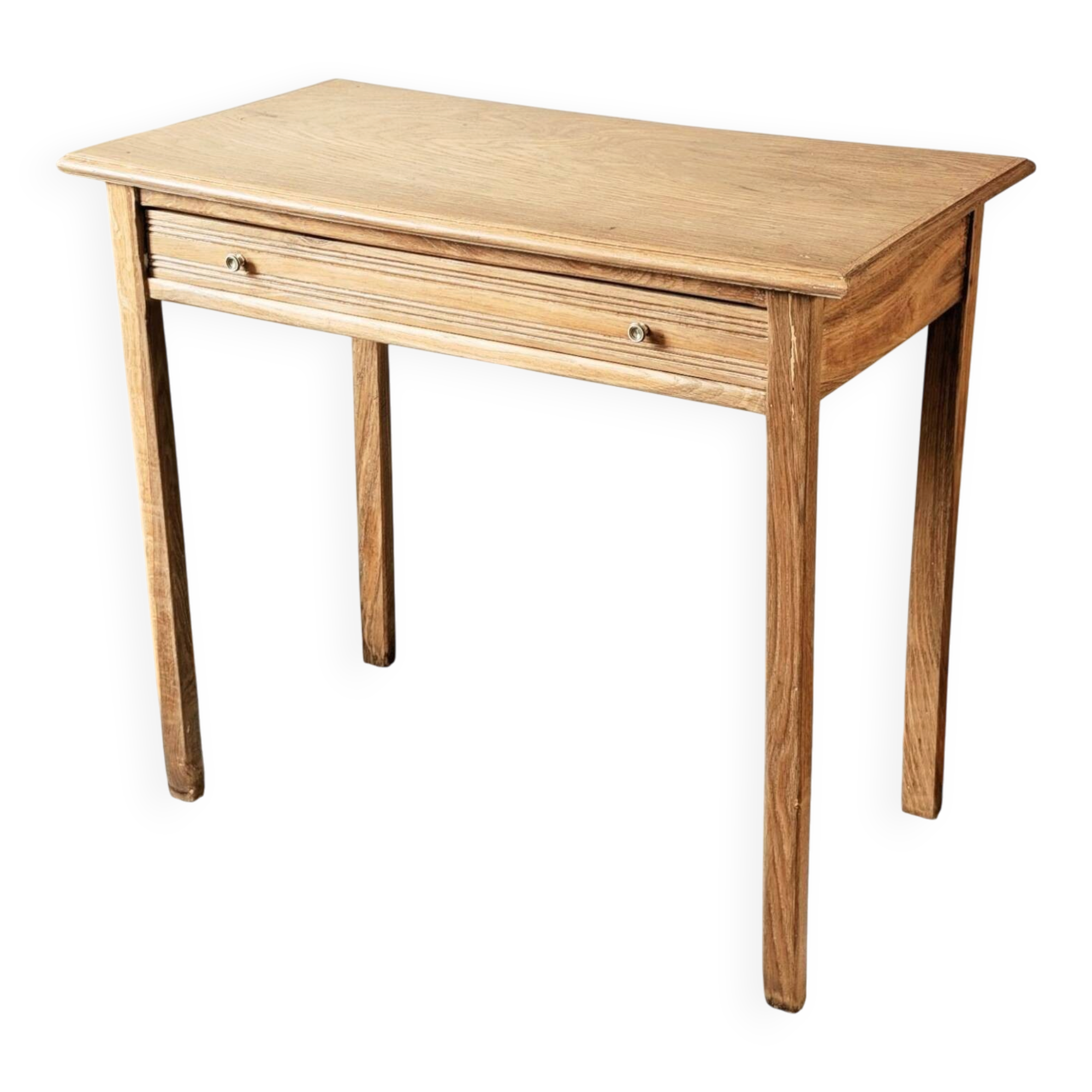 Table bureau console chêne massif 