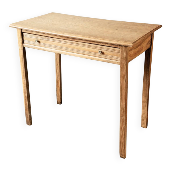 Table bureau console chêne massif