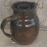 Refreshing carafe in glazed ceramic and vintage cork stopper