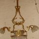 bronze and brass chandelier with 6 arms from the early 20th century