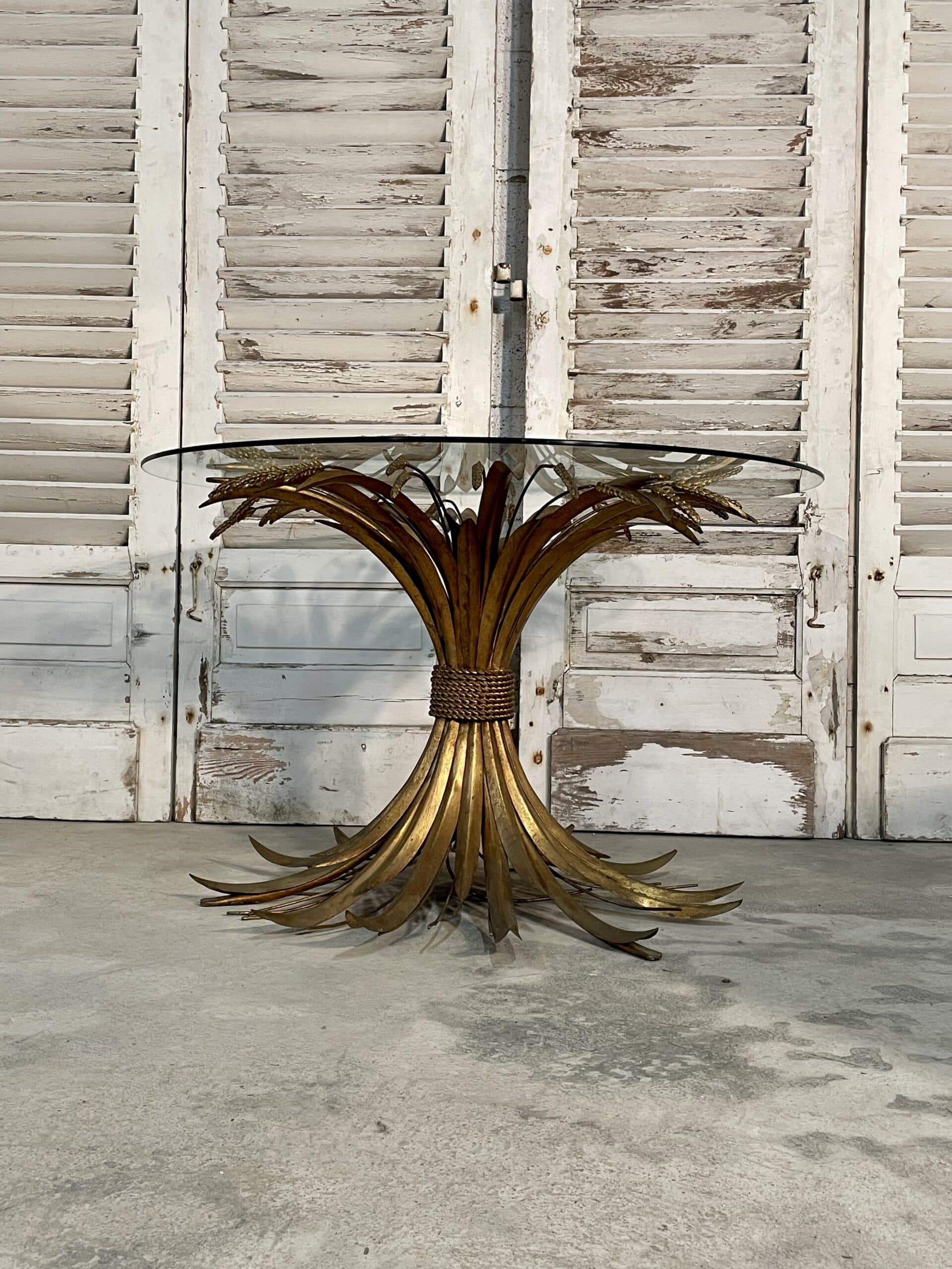 Coffee table sheaf of wheat "coco chanel" by robert goossens