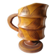Solid wood vase pot