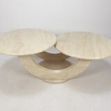 Mid-Century Italian Travertine Coffee Table, 1980s