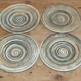 Set 4 vintage cups 60s Salins model Bessans
