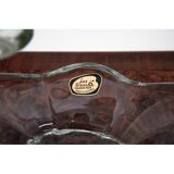 Art Glass Decorative Bowl, Handmade in Austria, 1950s