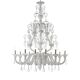 Imperial Venetian Modern White "Ca' Rezzonico" With Curls Murano Glass Chan