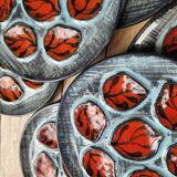 Pornic, 6 oyster plates